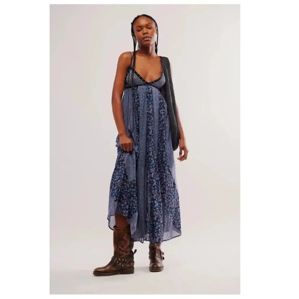 NEW Free People Forever Time Sleeveless Midi Dress Size XL
